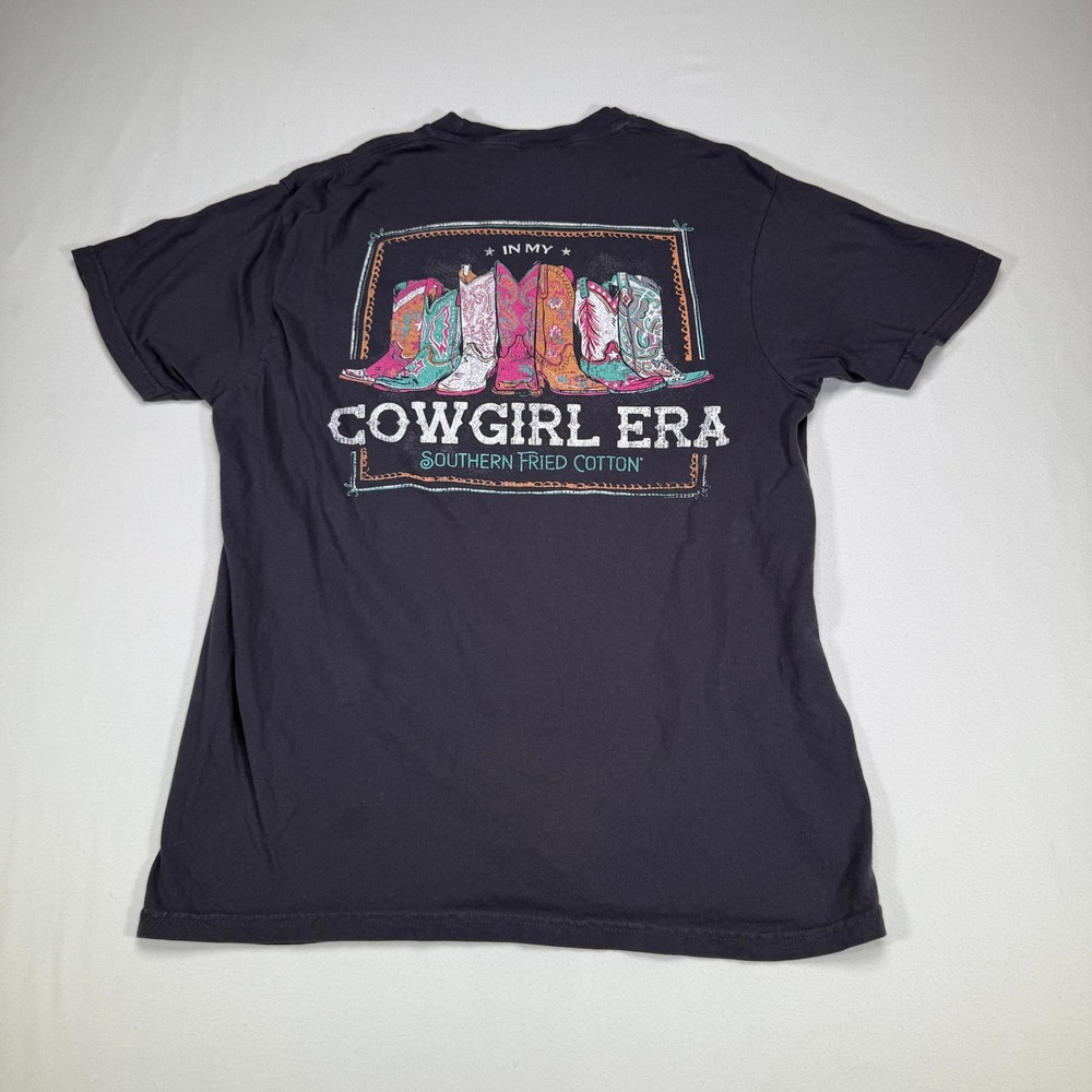 Southern Fried Cotton Cowgirl Era Boots Graphic T-Shirt Comfort Colors